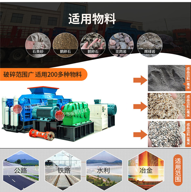 制砂機(jī)設(shè)備_河南對輥制砂機(jī)廠_華盛銘對輥制砂機(jī)參數(shù)